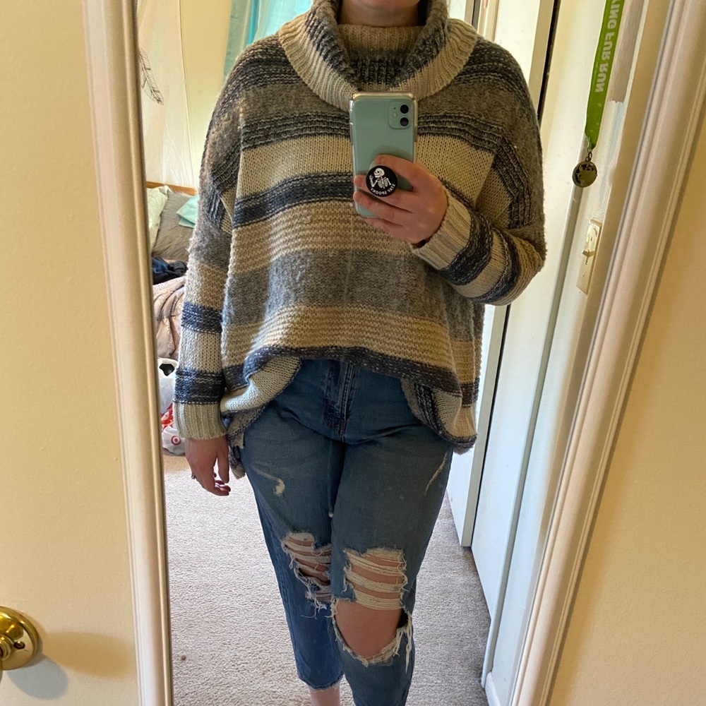 Altar’d State oversized striped sweater NWT